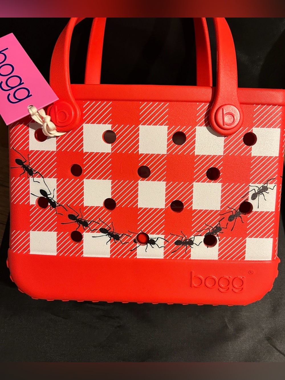 Bogg Bag Red Gingham Tote by - Picture 11 of 12